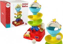 Sensory marble run with chick and eggs