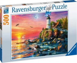 Ravensburger puzzle Svjetionik pri zalasku sunca 500 dijelova