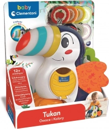 Tucano interattivo Adrian – imparare frutta e colori, smistatore di gettoni, versione CZ/SK di Clementoni