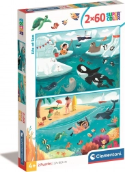 Clementoni Puzzle Sea Life 2x60 Pieces