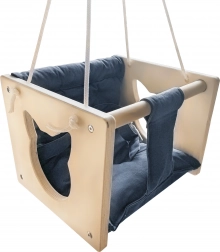 Drewniana huśtawka dla dzieci Kot