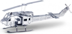 3D Metal Model of Bell UH-1 Huey Helicopter