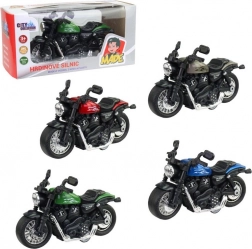 Metal motorcykel med friløb 10,5 cm