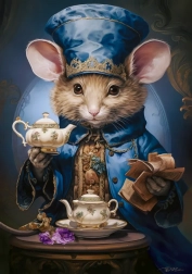 Puzzle 500 pezzi - Ora del tè, Topolina