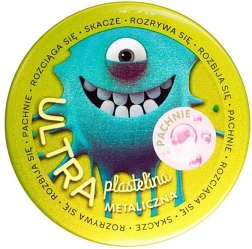 Ultra plastelína tmavě zelená metalická s vůní žvýkačky