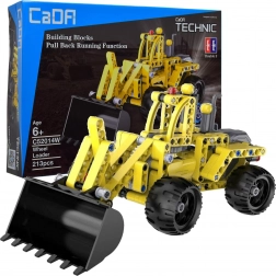Jeu de construction CaDA Technic chargeuse sur pneus à moteur à rétrofriction 25 cm