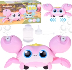 Adorable crabe à bulles avec propulsion et lumières, rechargeable