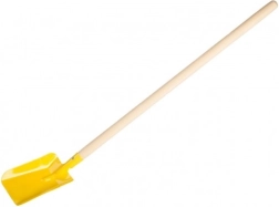 Gyerek lapát fa nyéllel, 80 cm – sárga