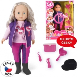Panenka Adélka Žokejka mluvící 38 cm