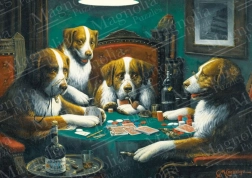 Dogs Playing Poker Puzzle 1000 Pieces