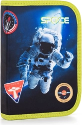 Astuccio a un piano con 2 alette, vuoto, motivo spazio