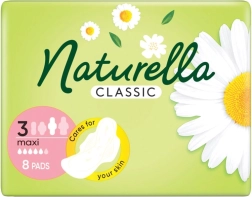 Naturella Classic serviettes hygiéniques Maxi, 8 pcs
