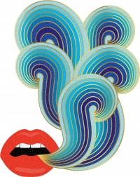 GALISON puzzle sagomato metallizzato JONATHAN ADLER – labbra (750 pezzi)
