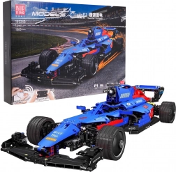 Kit auto da corsa F1 radiocomandata, blu, 1065 pezzi