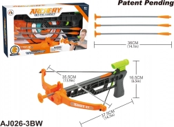 Kindersportkruisboog met doel en pijlen