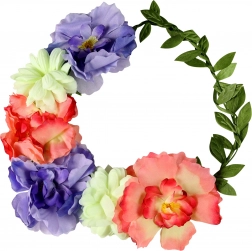 Traka za kosu Vijena sa Šarenim Cvijećem