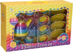 Tin Set of Yellow Tableware 15pcs