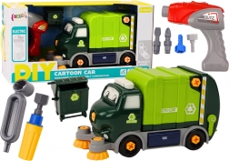 Cartoon DIY Assembly Recycling Truck – Green