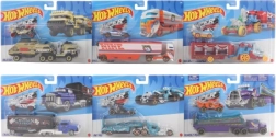 HOT WHEELS szállító teherautó 1:64 méretarányú kisautóval