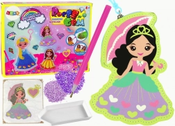 Komplet kroglic za diamantno ustvarjanje – obesek princesa