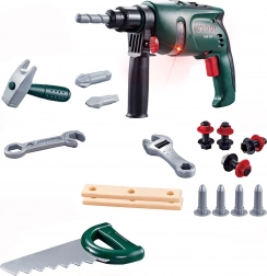 kids’ tool set with cordless drill and accessories