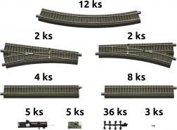 Roco geoLINE set tračnica s podlogom i priborom za digitalne start setove