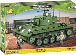 COBI M24 Chaffee – World War II tank building set (590 pieces, 2 figures)