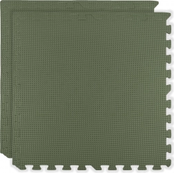 HUMBI schuimmat 120×60, grote waterdichte puzzel, veilig, 2 stuks, kaki