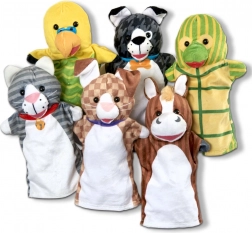 Hånddukker – kæledyr, sæt til børn 2+