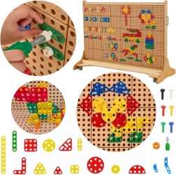 Masterkidz set of geometric shapes for STEM panels, 260 pieces