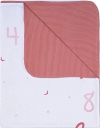 Bubaba Blanket My First Year Pink-White