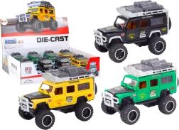 fém terepjáró 1:32 fénnyel és hanggal, lendkerekes
