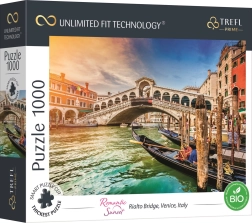 Puzzle TREFL UFT Romantic Sunset: Ponte di Rialto a Venezia, 1000 pezzi