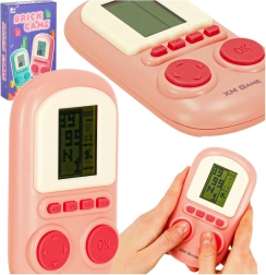 Pink handheld gaming console