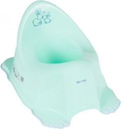 Vasino musicale per bambini Bunny, menta, antiscivolo