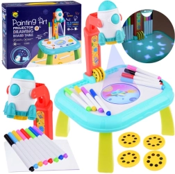 Dziecięcy stolik projekcyjny do rysowania Kosmos z regulatorem projektora