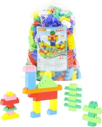 Grande set di costruzioni Jumbo – maxi mattoncini di plastica per i più piccoli, 198 pezzi