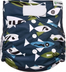 T-TOMI Couche culotte AIO - set de change à scratch Fish