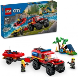 Lego City Off-Road Fire Truck with Rescue Boat