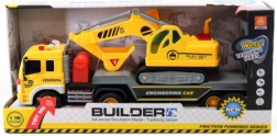 Battery-Powered Truck with Excavator 1:16