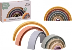 Happy World Rainbow Stacker from Bioplastic