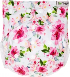 T-TOMI Couche AIO culotte - set de change à pressions Roses