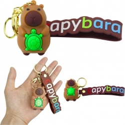 Ciondolo Capibara con tartaruga