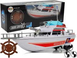 Remote-controlled rescue boat 27 MHz 44 cm wheel 40 m range