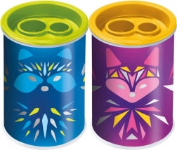 Metal Pencil Sharpener with Shavings Container Mini Cute MAPED