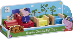 Wooden Train Peppa Pig with Grandpa Pig