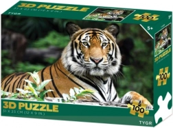 3D Tiger Puzzle, 100 Pieces