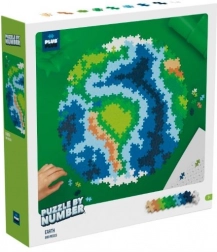 Plus-Plus Color-by-Number Puzzle – Earth, 800 pieces