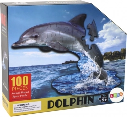 Puzzle da 100 pezzi con motivo di delfino e animali marini