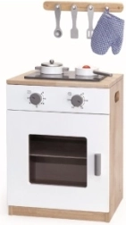 Wooden stove with accessories for children